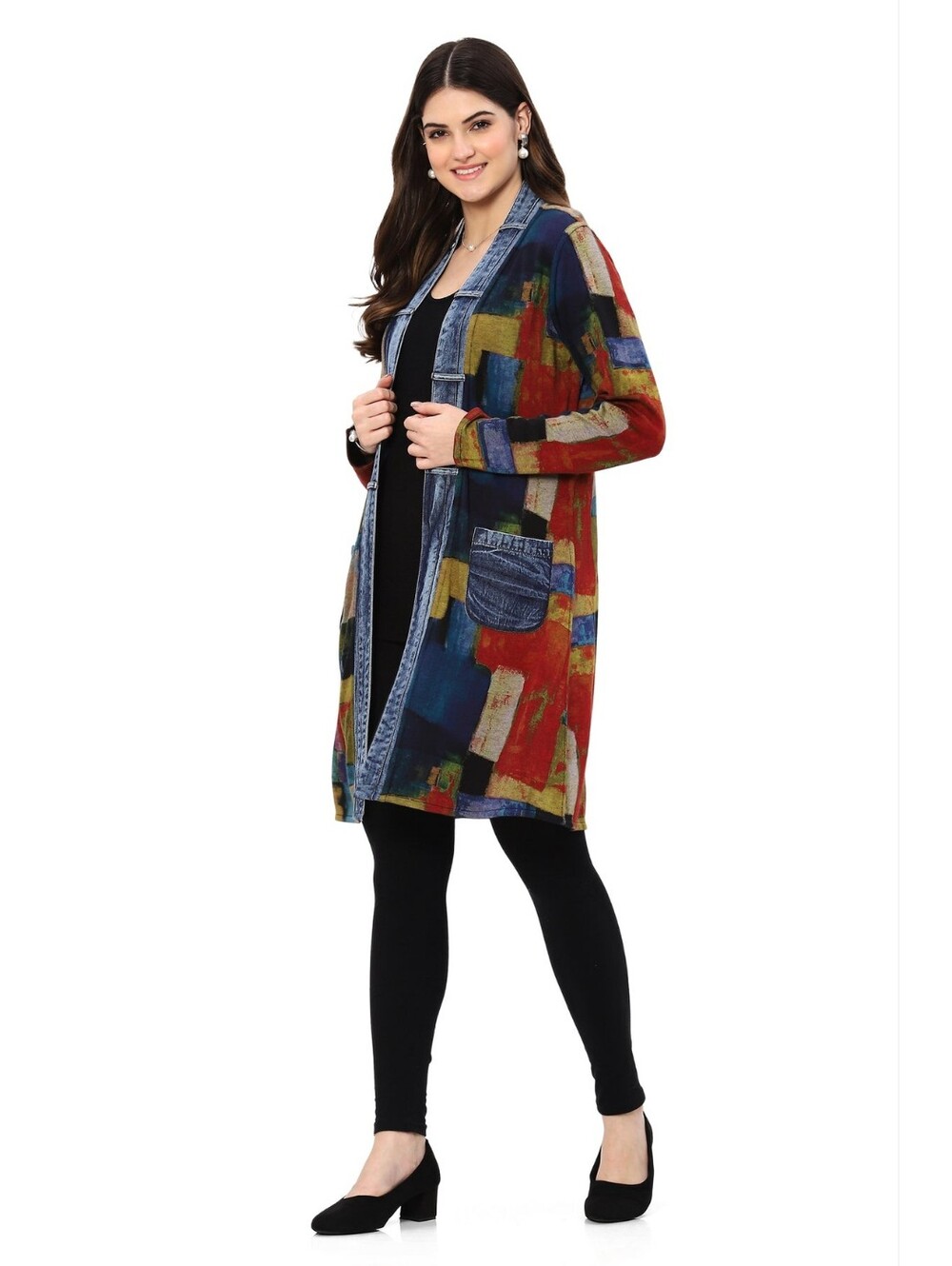 Parsley & Sage Edith Reversible Open Front Jacket